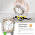 Goton 2-in-1 Waterproof Bling Case for Apple Watch 44mm Series 6 5 4 SE SE2 Screen Protector, Glitter Diamond Rhinestone Bumper Face Cover for iWa...