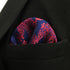 SHLAX&WING Paisley Blue Burgundy Red Pocket Square Mens Ties Silk Hanky...