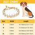 Dog Pinch Collar Stainless Steel,Gold Prong Dog Training Collar,No Pull Martingale Collar Stainless Steel Metal Chain Collar,Adjustable Size Colla...