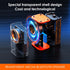 Transparent Wireless Bluetooth Speaker Portable Mini Speaker with LED Colorful Lights Stereo Sound TWS Small Speakers for Office, Party Camping, S...