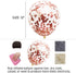 Rose Gold Confetti Balloons, 25 Pcs Thickened 12 Inch Clear Latex Balloon with Confetti Inside for Graduation Decorations Engagement Bridal Shower...