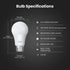 Feit Electric A19 LED Light Bulbs, 60W Equivalent, Dimmable, E26 Standard Base, 90 CRI, 800 Lumens, 5000K Daylight, 120V, 22 Years Lifetime, Damp ...