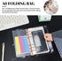 5pcs A6 Clear Binder Cash Envelopes, A6 Insert with 2 Pockets for Budgeting Money,Binder Pockets Index Envelopes for 6 Ring Budgeting Binder Inser...