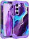 Hocase for Galaxy S23 Case, Shockproof Heavy Duty Protection Soft Silicone Rubber Bumper+Hard Plastic Hybrid Protective Case for Samsung Galaxy S2...