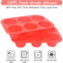 Silicone Large Muffin Pan 2 Pack,6 Cup Large Silicone Cupcake Pan,Non-Stick Jumbo Muffin Pans,Food Grade Cupcake Molds,Perfect for Egg Muffin,Big ...