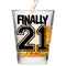 Make Em Laugh Finally 21 Birthday Shot Glass - Birthday Gift - Celebrate Turning Twenty-One - 21st Birthday Gifts for Him or Gifts for Her - Shot ...
