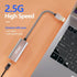 2.5G USB to Ethernet Adapter, USB 3.0 to RJ45 Ethernet Adapter, Gigabit LAN Adapter for Nintendo Switch, Xbox 360, Laptop, Computer, Mac, Chromebo...