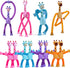 12Pack Telescopic Suction Cup Giraffe Toy, Pop Tubes Toddler Travel Toys, Educational Fidget Toys for Anxiety Kids for 3 4 5 6 7 8 9 Year Old Boys...