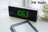 iTOMA Bedside Alarm Clock Radio with Bluetooth Speaker, Dimmable Jade Green LED Display, FM Radio with Sleep Timer, Dual Alarm with ON/OFF Push-bu...