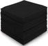 60PCS Felt Sheets Fabric, 4" X 4" Soft Felt Fabric for Crafts Halloween Christmas Fabric Fall Felt Squares for DIY and Sewing Projects (Black)...