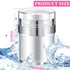 4 Pack Empty Airless Pump Jar Acrylic Airless Cosmetic Container Portable Refillable Travel Size Cream Jar Vacuum Bottle Lotion Jar with Pump Lid ...