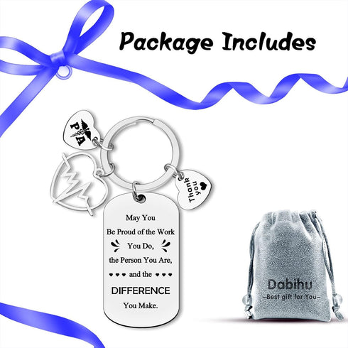 Physician Assistant Gifts Appreciation Jewelry PA Keychain Thank You Gifts for Physician Assistant Doctor Assistant Future Physician Assistant Gif...
