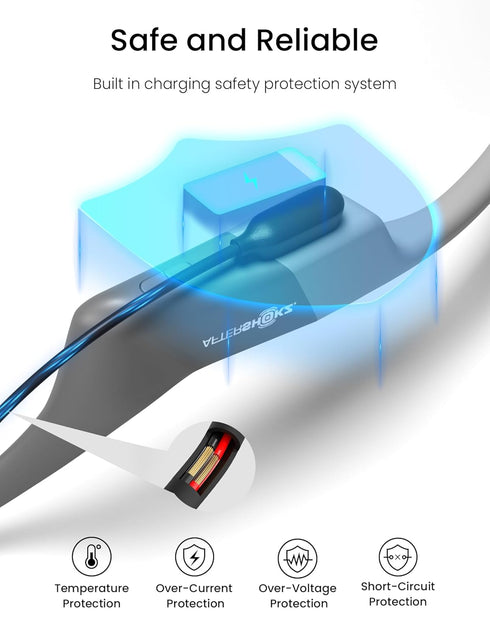 Charging Cable for AfterShokz Aeropex AS800 & OpenComm ASC100SG, Shokz OpenRun & OpenRun Pro S810 Magnetic Replacement 3.3Ft USB Charger Cable Cor...