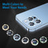 for iPhone 13 Pro & iPhone 13 Pro Max Camera Lens Protector, Bling Glitter 9H Tempered Glass Camera Cover Anti Scratch Shockproof Screen Protector...