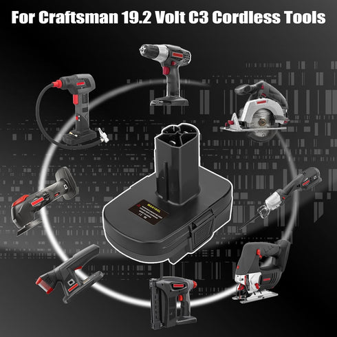 Battery Adapter for Craftsman 19.2v Old Style Cordless Tools Compatible with Craftsman 20V V20 New 20v Lithium Batteries?Not Include Power Tools&B...