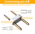 LED Strip Light Accessories Set for Extension Installion, Backup Accessories, Power Cable LED Strips (Including 2 US. Power Cord, 4 Pins, 4 End Ca...
