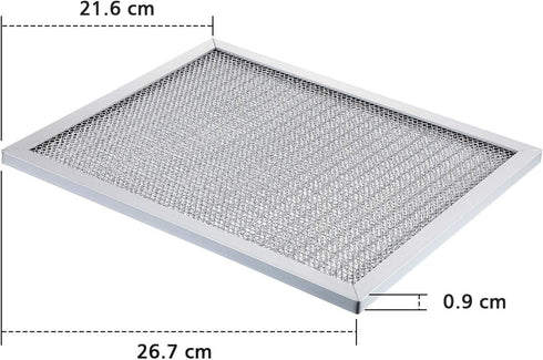 2 Packs Aluminum Range Hood Grease Filter Range Hood Vent Filter Compatible with Broan Kenmore, F40000, 41000, 42000-K, Nutone RL6100F-R, SL6200-H, RL6300-H, RL6100-H, 8-3/4 x 10-1/2 x 3/32 Inch