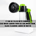 Car Wash Foam Gun,High-Pressure Water Garden Hose Nozzle,Soap Foam Spray with 8-in-1 Adjustable Spray Mode,Foam Cleaning Sprayer for Vehicles,Flow...