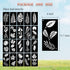 20 Pieces Leaf Stencils, Reusable Plant Stencils for Painting on Walls Doors Wood Furniture Home Decor(6X11.7 Inches)...