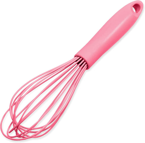 Chef Craft Premium Silicone Wire Cooking Whisk, 10.5 inch, Pink...