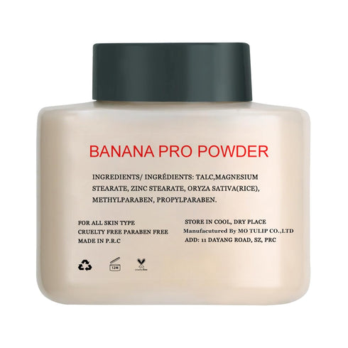 Banana Pro Loose Baking Powder, long lasting Matte Finish Make Up Setting Powder, Easy to Make Up Face Powder for Medium Skin Tones, Minimizes Por...