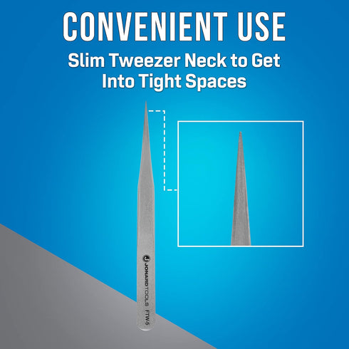 Jonard Tools FTW-5 Fiber Optic Tweezers, 5"...