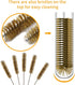 7pcs Brass Wire Tube Brushes Bottle Brush Set,11Inch Long Wire Brushes for Cleaning,Wire Pipe Cleaner Bore Brush Cleaning for Tubes,Bottle,Keyboar...