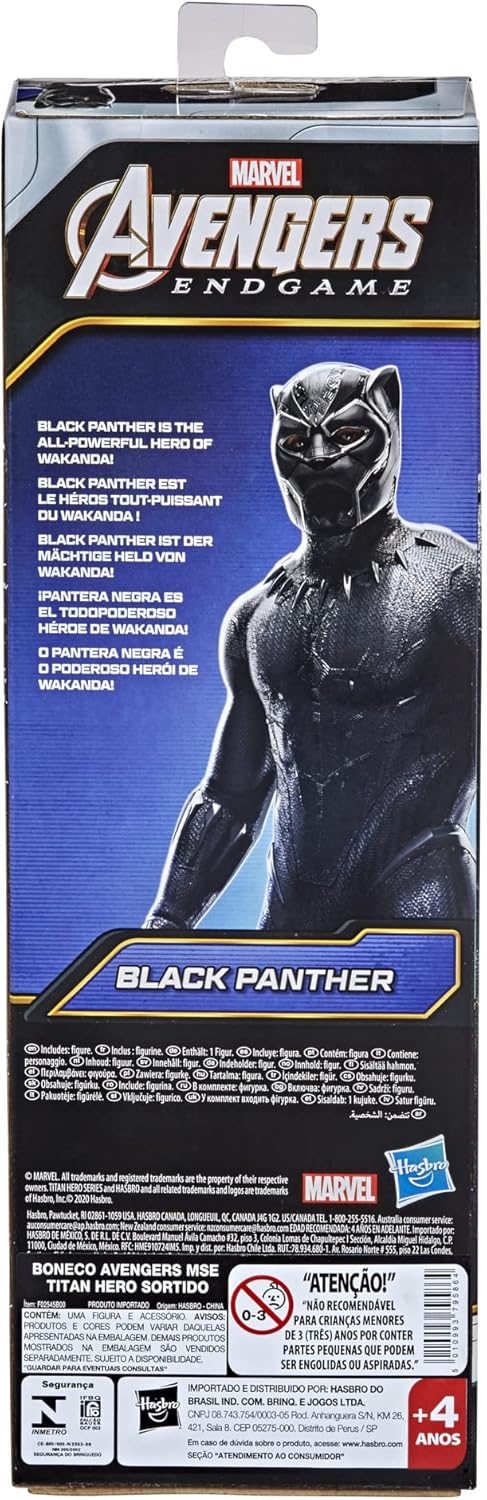 Marvel Avengers Titan Hero Series Collectible 12-Inch Black Panther Action Figure, Toy for Ages 4 and Up...