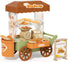 Kitchen Toy Foods Set for Kids, Pretend Play Bakery Shop Toy Shopping Cart with Accessories & Light, Educational Interactive Store Trolley Toy for...