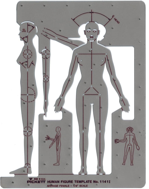 Pickett Female Human Figure Template (1141I)...