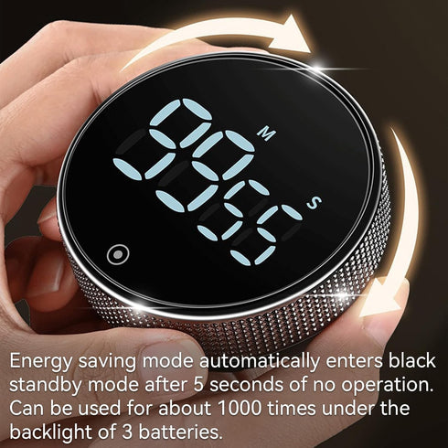 Digital Kitchen Timers, Magnetic Visual Timer Large LED Display Magnetic Countdown Countup Timer Volume Adjustable for Classroom Cooking Baking Te...
