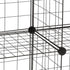 36 Pcs Wire Cube Plastic Connectors for Cube Storage, Black Modular Closet Organizer and Metal Grid Shelving Unit, Suitable for 3-4mm Diameter Iro...