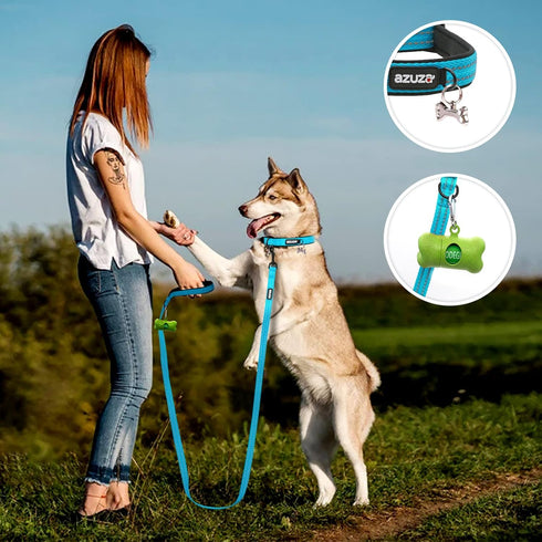 azuza Durable Padded Dog, Reflective Strip Extra Safe and Comfy for Small Dogs,Blue...