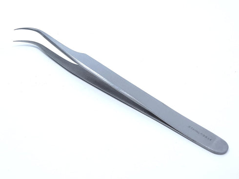 IMS-JF7 Premium High Precision Jeweler Style Forceps #7 Tweezers Fine Point Tips 4.5" Stainless Steel...