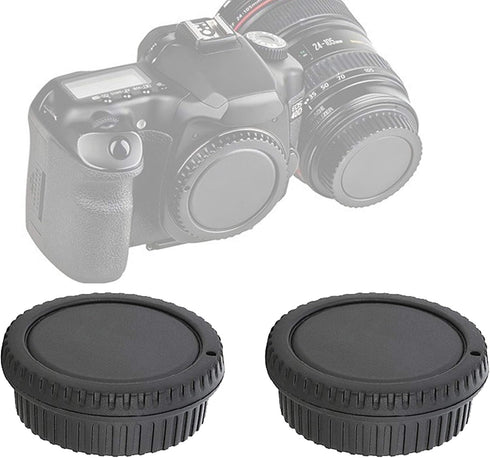 ( 2 Packs) Fotasy Rear Lens Cover Camera Body Cap for Canon EOS DSLR Camera Lenses, Canon EF/ Efs Lens Rear Cap Body Cap...