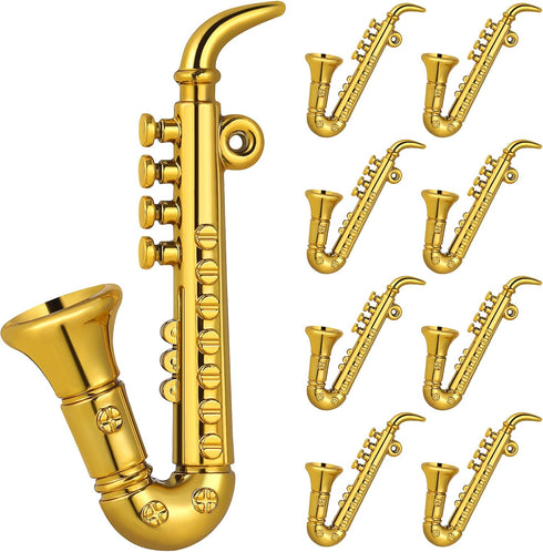 9 PCS Miniature Saxophone Mini Saxophone Model Miniature Musical Dollhouse 1: 12 Mini...