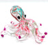 Octopus Miniature Figurines Animals Hand Blown Color Glass Art Collectible Gift Decorate 3.5" (Pink Green)...