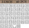3 Inch Letter Stencils Numbers Craft Stencils, 40 Pcs Reusable Plastic Alphabet Drawing Templates for Painting on Wood, Wall, Fabric, Rock, Signag...