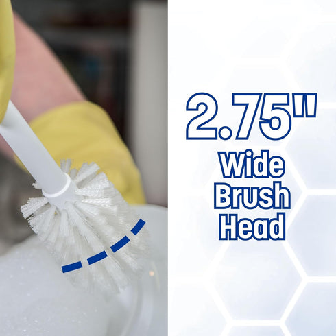 SPARTA 367600TC02 Plastic Household Dish Brush, Dish Brush, Dish Scrub Brush With Lightweight Or Break Resistant? For Cleaning, 11 Inches, White...