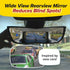 Wide-Angle Rearview Mirror, As Seen On TV Black Convex Car Mirror Installs in Seconds and Fits Most Cars, SUVs & Trucks, Holiday Gift...