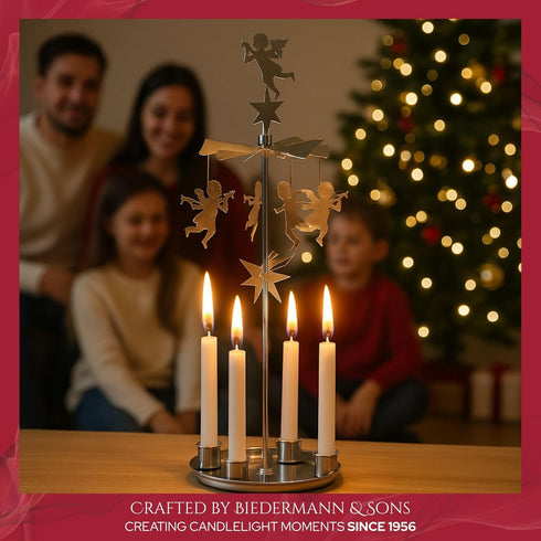 Biedermann & Sons 2-Hour Long Burning Unscented Tree or Chime Candles, Light Blue, 4 Inch Tall - Set of 20...