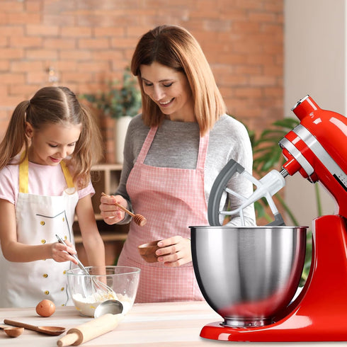 Tilt-Head Flex Edge Beater for KitchenAid 4.5-5 Quart Bowl Stand Mixer Attachment Flat Beater Paddle Mixer Accessory with Silicone Edges Scraper...