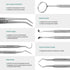 6 Pcs Dental Tools,Dental Kit Oral Care Tools,Stainless Steel Dental Assistant Accessories,Dental Cleaning Tools,Dental Hygiene Kit With 1 Pcs Bla...