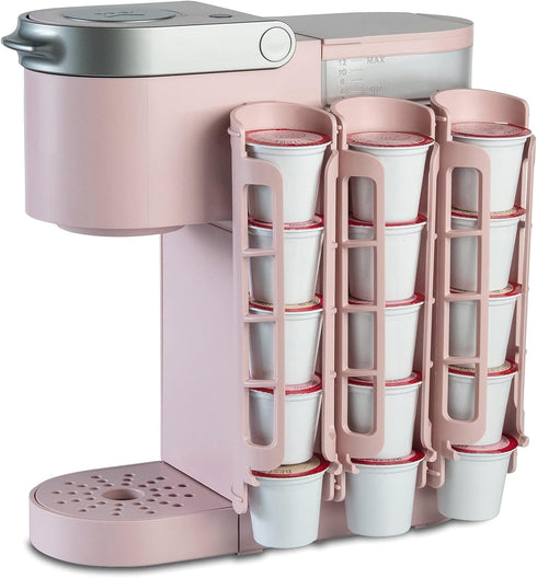 STORAGENIE Coffee Pod Holder for Keurig K-cup, Side Mount K Cup Storage, Perfect for Small Counters(Pink)...