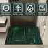 Washable Area Rug, Binary Code Design Entryway Rug Doormat Faux Wool Non-Slip Washable Low-Pile Floor Carpet for Indoor Front Entrance Kitchen Bat...