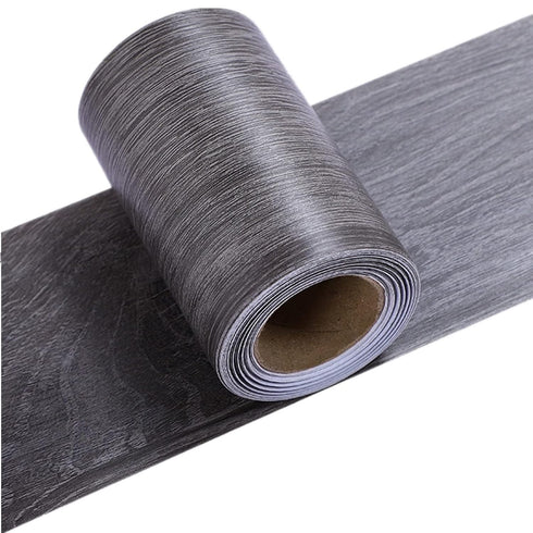 Amhao 5Meters Self-Adhesive Wood Grain Repair Tape Dark Grey Repair Tape for Desk Chair Furniture Decoration...
