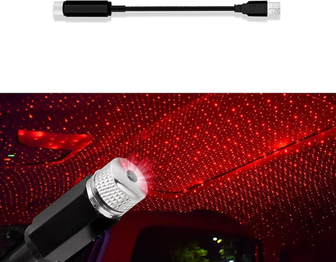 Romantic Car LED Lights Interior, Romantic USB Vehicle Atmosphere Lamp Accessories, Car Interior LED Romantic Atmosphere Star Light, USB Projector...