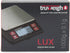 LUX Digital Mini Scale (1000g x 0.1g, Black/Red) - Digital Kitchen Scale - Digital Travel Scale - Portable Food Scale - Meal Prep Weight Scale - D...