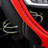 AUTOYOUTH Steering Wheel Cover Universal Fit for Car, Truck, SUV, Van, Breathable Long-Lasting Anti-Slip Microfiber Leather Car Steering Wheel Cov...