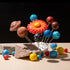 72 Pcs Solar System Model Foam Balls Kit includes Mixed Sizes Polystyrene Craft Foam Bamboo Sticks Color Pigments Paint Tray Palettes Picture Plat...